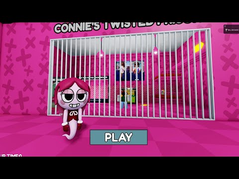 CONNIE'S PINK PRISON RUN Obby New Update Roblox - All Bosses Battle FULL GAME #scaryobby #roblox