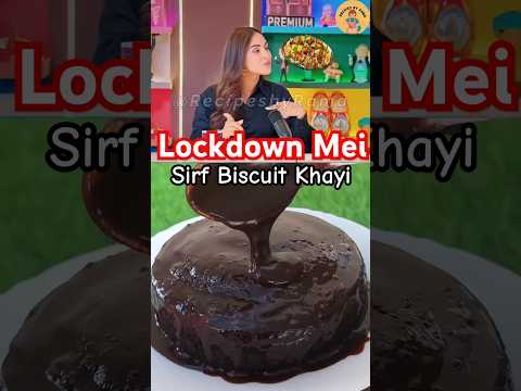 krystle d'souza Lockdown Struggle Biscuit Cake Viral Recipe #shorts #krystaldsouza #biscuitcake