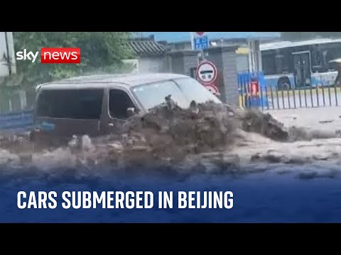 Typhoon Doksuri: Heavy downpour floods northern China forcing thousands to evacuate