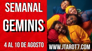 GEMINIS ¡TE HARÁS VIRAL ESTA SEMANA! LA OPORTUNIDAD DE TU VIDA HORÓSCOPO SEMANAL 4 AL 10 DE AGOSTO