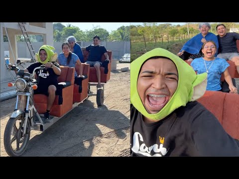 EL PELIGROSO SILLON MOTO DE LARIN 😂 | 1 HORA DE RISA CON ALFREDO LARIN JUNIOR Y SUS AMIGOS DE TIKTOK