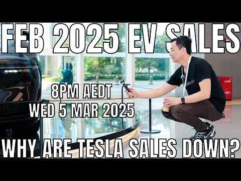 Australian EV Sales Analysis February 2025 | Is Tesla Losing Momentum?