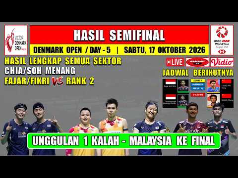 UNGGULAN 1 KALAH ~ Hasil Semifinal <strong>Denmark</strong> Open 2026 Hari Ini ~ FAJAR/FIKRI vs <strong>RANKING</strong> 2 DUNIA