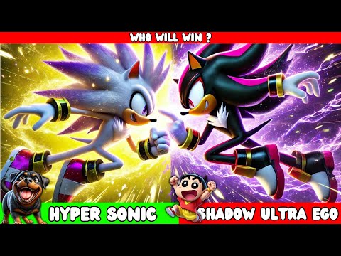 HYPER SONIC vs SHADOW ULTRA EGO with SHINCHAN and CHOP In Jump Force Mugen