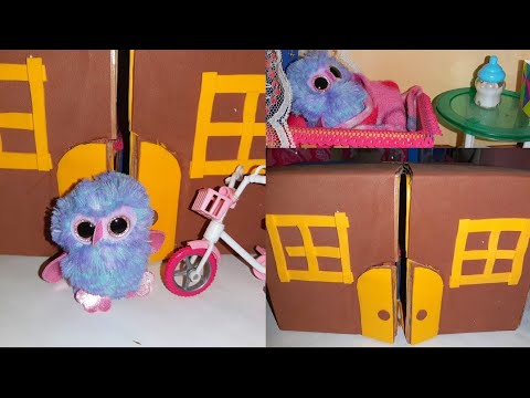 🏡🏠Tutorial fácil / Como🕒❓ hacer una casa para mascotas con cartón 🌈✅📐👌