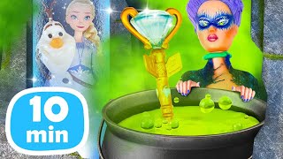 Scopri il mistero del tesoro nascosto nella neve! Giochi con le bambole Barbie ed Elsa ❄️