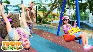 Fındık Ailesi - Oyun parkı videoları. Ayşe, Asiye, Defne ve Selin PARKTA eğleniyor!