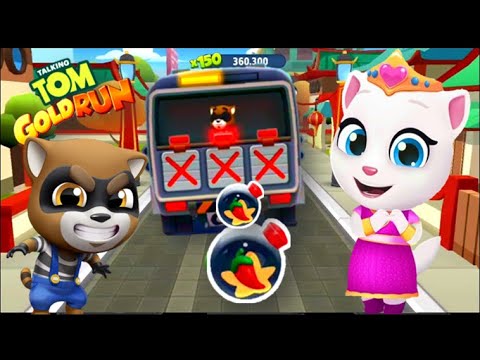 TALKING TOM GOLD RUN - GYMNUSE ANGELT VS BOSSFIGHT - GAME FUN - CARTOON LIKE