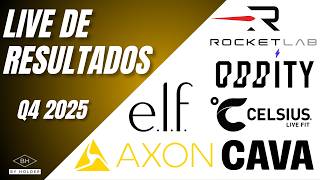 LIVE DE RESULTADOS: AXON, ELF, CAVA, CELSIUS, ROCKET LAB, ODDITY