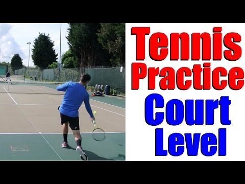 Tennis Practice - Training With Junior ITF Player