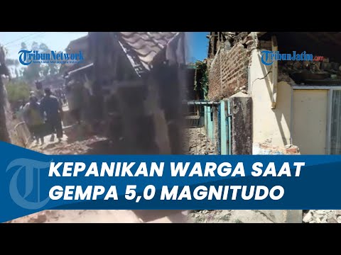 Lari Berhamburan Selamatkan Diri, KEPANIKAN WARGA saat Gempa 5,0 M Guncang Bandung