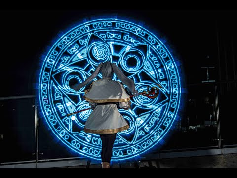 葬送的芙莉莲cosplay，使用全息设备hologram，葬送のフリーレン，Frieren: Beyond Journey's End