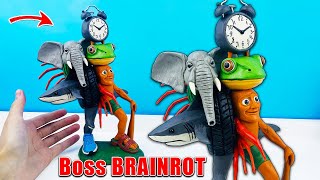 Making Giant Italian Brainrot Final Boss of all memes with Clay | DIY Tutorial