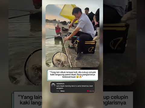 “Kaki Penglaris! Celup Dikit, Ikan Langsung Ngumpul Semua 😱🐟”