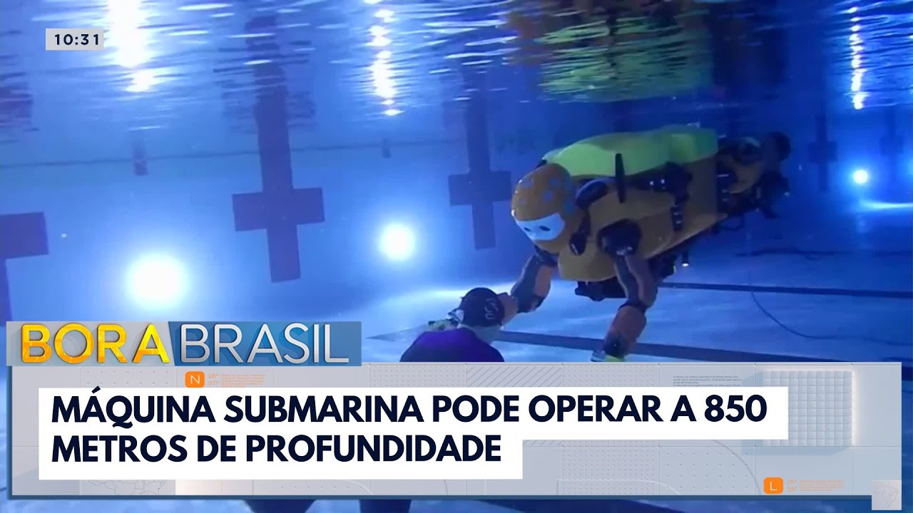 Máquina submarina pode operar a 850 metros de profundidade