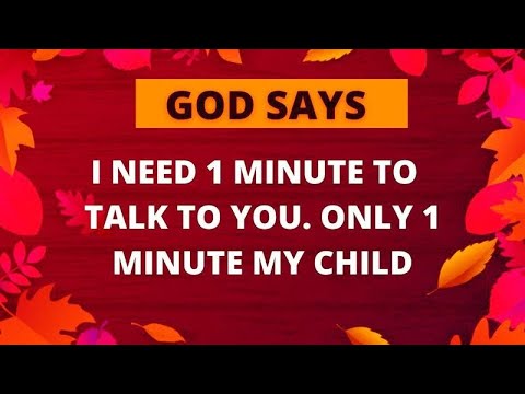 God Wants To Talk To You And Bless You In 1 Minute | Powerful Miracle Prayer For Blessings