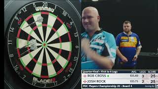 Rob Cross v Josh Rock - Quarter-final - Players Championship 20 2025
