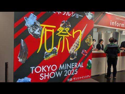 2025 池袋 東京ミネラルショー国産鉱物ショップなどを数店紹介と会場雰囲気