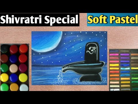 Shivratri Soft Pastel Drawing -2 || #shorts