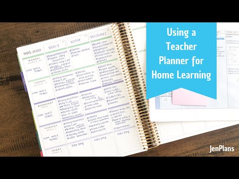 Using the Erin Condren Teacher Planner at Home