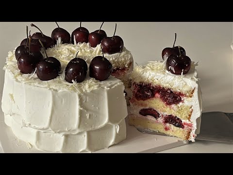 여름 생일자를 위한, 화이트초코 체리케이크 (White Cherry Cake)