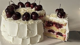 여름 생일자를 위한, 화이트초코 체리케이크 (White Cherry Cake)
