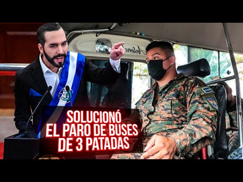 BUKELE le Gano a los MicroBuseros que querian hacer Paro de Buses Bukele los dejo BAILANDO