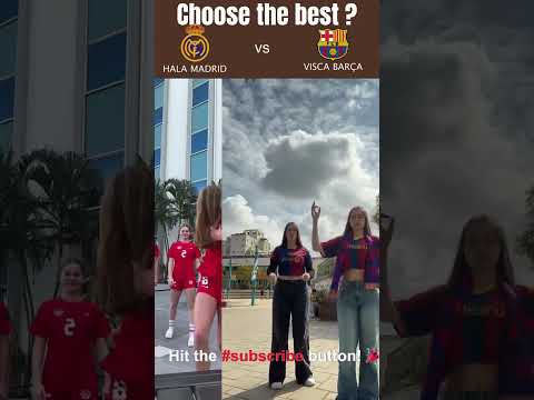 VISCA BARÇA Vs HALA MADRID #shorts #mbappe #vinicius #messi  #dance #ronaldo #halamadrid #viscabarça