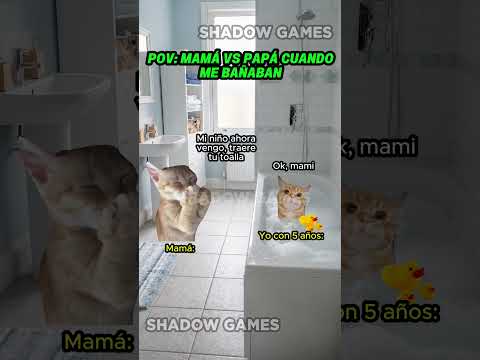 Mamá vs papá cuando me bañaban #storytime #funny