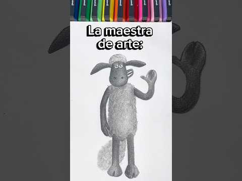 Cuando la maestra pedía que dibujen una oveja en clase de arte 🎨🐑 😂 #dibudomi #laovejashaun