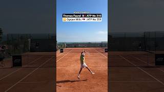 Intense point between Thomas Faurel ⬆️ against Ognjen Milic ⬇️ (Royan Challenger 1st Rounf) #tennis