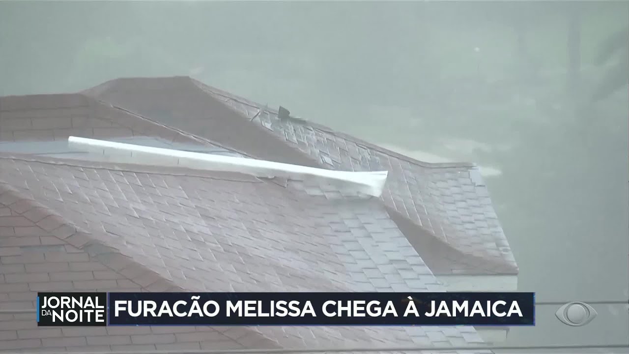 Furacão Melissa chega à Jamaica com ventos de quase 300km/h