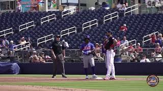Luisangel Acuña's first hit of spring training