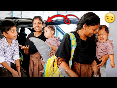 அம்மா வீட்டுக்கு கிளம்பி Car இப்படி ஆகிடிச்சி 😔| Vinoth Seetha