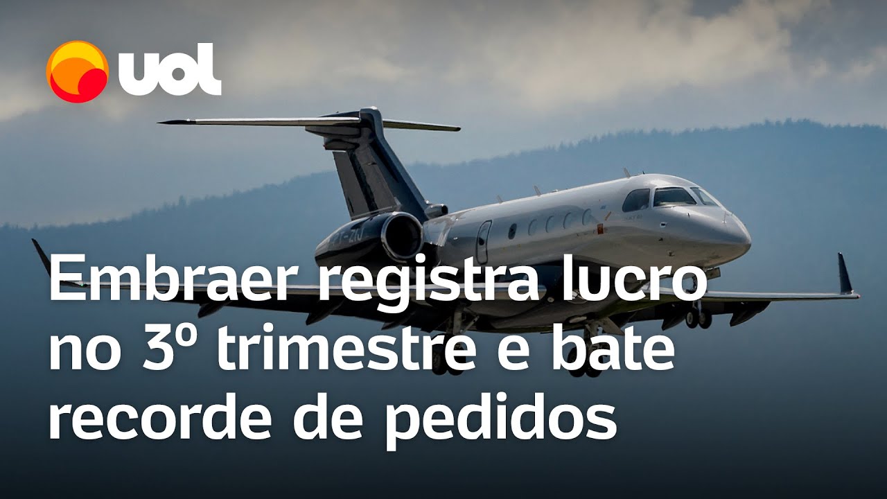 Embraer lucra no 3º semestre e bate recorde de pedidos equivalentes a R$ 167 bilhões