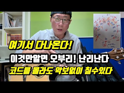 악보없이 100곡을 진짜쉽게        신기한! 오부리 6코드 진행       이것만알면 오부리기타 끝장