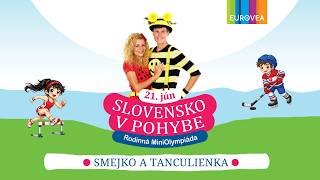 Smejko a Tanculienka vás pozývajú na Rodinnú MiniOlympiádu v Eurovea