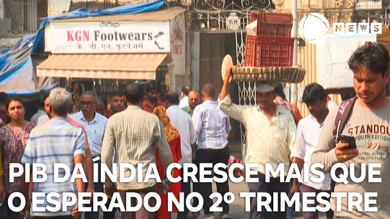 PIB da Índia cresce mais que o esperado no 2º trimestre