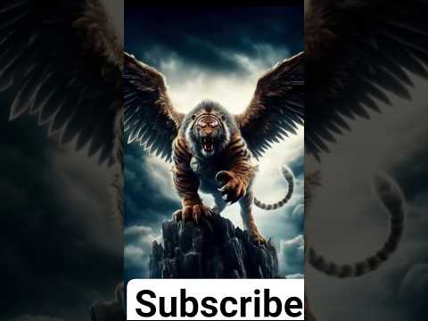 Tiger+Eagle and human+crocodile #animal combination #ai #animation