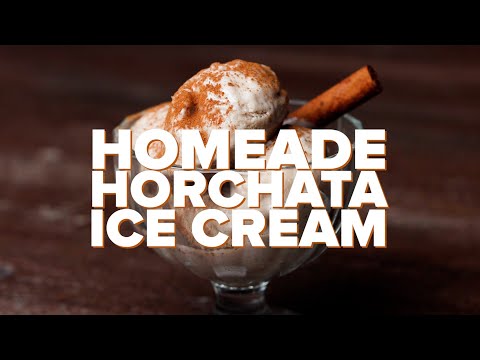 Homemade Horchata Ice Cream