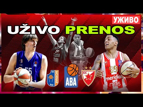 MORNAR BAR - CRVENA ZVEZDA UŽIVO *ABA Liga Уживо #commentary #abaliga