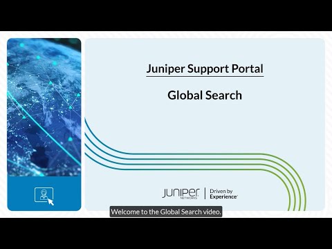 Juniper Support Portal: Global Search