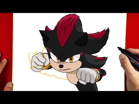 How to Draw SHADOW from Sonic 3 | easy draw for beginners