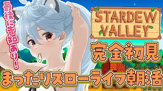 【Stardew Valley  / 朝活 / 雑談】最後に告知あります！おはようございます！完全初見スローライフするぞ ！【＃ぶいぱい /