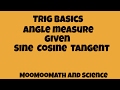 Trigonometric Functions and Angle Measures