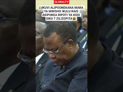 LUKUVI ALIPOONEKANA MARA YA MWISHO IKULU RAIS AKIPOKEA RIPOTI YA KODI SIKU 7 ZILIZOPITA😭#shorts