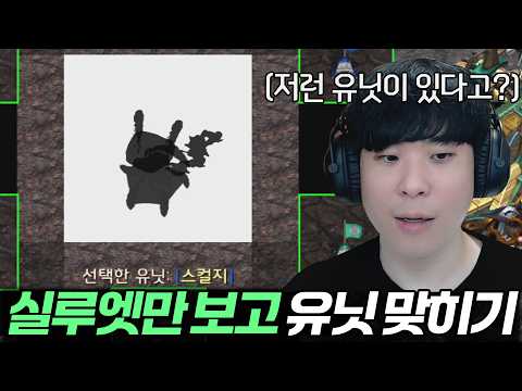 실루엣만 보고 어떤 유닛인지 맞혀보자
