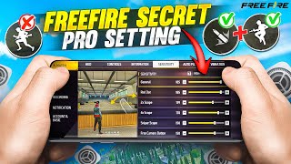 Free Fire Pro Setting [ Secret ] Sensitivity + Fire Button Size☠️🔥 || New Headshot Settings