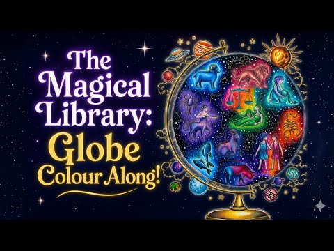 Real-Time Colour Along in The Magical Library by Maria Trolle