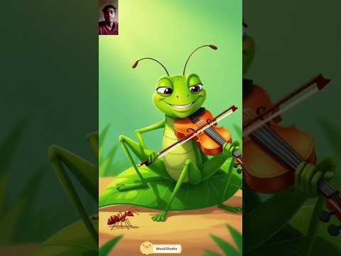 30 Sec में सीखो! 🤯 आलसी टिड्डा vs. मेहनती चींटी की कहानी | सफलता का असली रहस्य #moonhindianimation